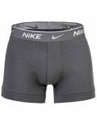 Nike Боксерки с Dri-FIT и лого - 3 чифта Черен/Сив