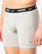Nike Боксерки с лого - 3 чифта Бял/Черен/Сив меланж
