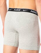 Nike Боксерки с лого - 3 чифта Бял/Черен/Сив меланж