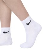 Nike Чорапи до глезена - 3 чифта Бял/Черен/Сив
