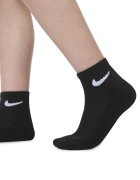 Nike Чорапи до глезена - 3 чифта Бял/Черен/Сив