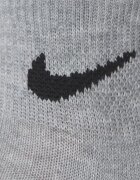 Nike Чорапи до глезена - 3 чифта Бял/Черен/Сив