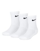 Nike Дълги чорапи с лого - 3 чифта Бял