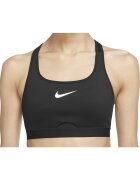 Nike Дамски спортен сутиен черен цвят дишаща материя
