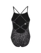 Nike Дамски цял бански Charms Multi Print Lace Up Back One Piece Размер Черен