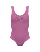 Nike Детски бански Multi Logo U-Back Розов