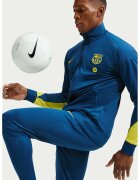 Nike F.C. - Футболен екип Barcelona Strike Fourth Dri Fit - Индигово синьо/Лайм зелено
