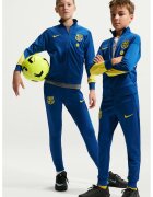 Nike F.C. -Футболен екип Barcelona Strike Fourth Dri Fit - Индигово синьо/Лайм зелено