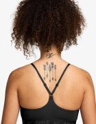 Nike Фитнес бюстие Indy с Dri-FIT с леко ниво на поддръжка Черен
