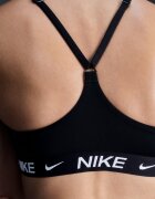 Nike Фитнес бюстие Indy с Dri-FIT с леко ниво на поддръжка Черен/Избеляло черно