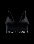 Nike Фитнес бюстие Indy с Dri-FIT с леко ниво на поддръжка Черен/Избеляло черно