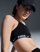Nike Фитнес бюстие с Dri-Fit с регулируеми презрамки Черен/Избеляло черно