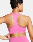 Nike Фитнес бюстие Swoosh с Dri Fit Бял/Розово