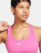Nike Фитнес бюстие Swoosh с Dri Fit Бял/Розово