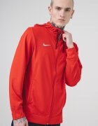 Nike Фитнес худи с лого Червен/Бял