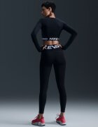 Nike Фитнес къса блуза Pro с Dri Fit Черен