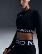 Nike Фитнес къса блуза Pro с Dri Fit Черен
