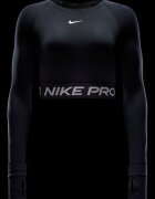 Nike Фитнес къса блуза Pro с Dri Fit Черен