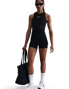 Nike Фитнес шорти с лого Черен