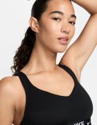 Nike Фитнес сутиен Indy с Dri-FIT с висока степен на поддръжка Черен/Избеляло черно