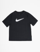 Nike Фитнес тениска с лого Бял/Черен