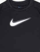 Nike Фитнес тениска с лого Бял/Черен