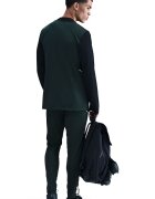 Nike Футболен екип с лого и Dri-Fit Черен/Персийско зелено