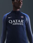 Nike Футболна блуза Paris Saint-Germain с Dri-FIT Бял/Прашно синьо/Тъмносин