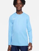 Nike Футболна блуза с лого и Dri Fit Пастелносин