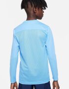 Nike Футболна блуза с лого и Dri Fit Пастелносин