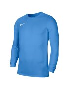 Nike Футболна блуза с лого и Dri Fit Пастелносин