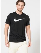 Nike Футболна тениска с лого - Черен