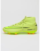 Nike Футболни обувки Mercurial Superfly 10 Academy с бутони - Неоново зелено/Шам фъстък зелено