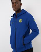 Nike Футболно худи FCB с цип Неоново жълто/Кралско Синьо