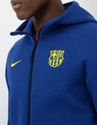 Nike Футболно худи FCB с цип Неоново жълто/Кралско Синьо