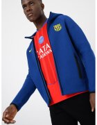 Nike Футболно худи FCB с цип - Неоново жълто/Кралско Синьо