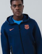 Nike Футболно худи с цип Тъмносин