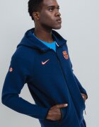 Nike Футболно худи с цип Тъмносин
