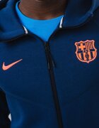 Nike Футболно худи с цип Тъмносин
