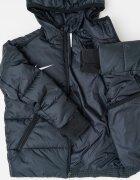 Nike Футболно яке с качулка Черен/Бял