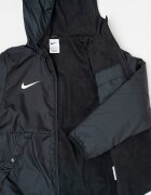 Nike Футболно яке с качулка и лого Черен/Бял