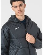 Nike Футболно яке с качулка и цип - Бял/Черен
