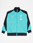 Nike Футболно яке с цип Черен/Ментово зелено
