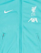 Nike Футболно яке с цип Черен/Ментово зелено