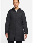 Nike Футболно зимно яке с качулка - Бял/Черен