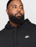 Nike Худи Club с джоб кенгуру Черен