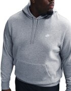 Nike Худи Club с джоб кенгуру Сив меланж
