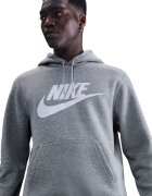 Nike Худи Club с лого Бял/Сив меланж
