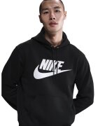 Nike Худи Club с лого - Бял/Ледено синьо
