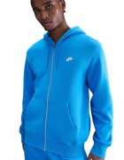 Nike Худи Club с цип и лого Кралско Синьо
